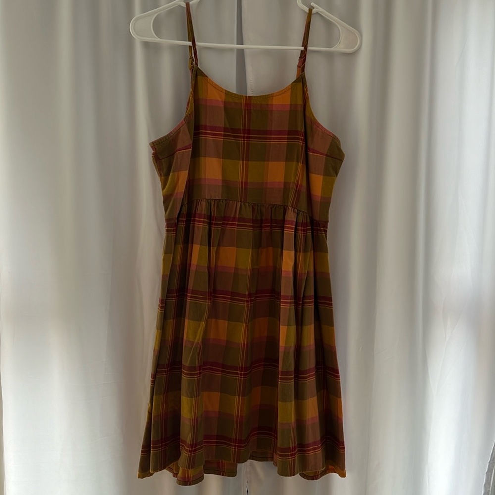 Madewell, size S, plaid babydoll dress